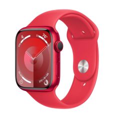 Apple Watch Series 9, 41 мм, корпус из алюминия цвета (PRODUCT)RED, спортивный ремешок цвета (PRODUCT)RED, размер M/L